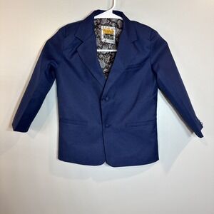 Peanut Butter Collection Joey Indigo Boy's Suit Coat Size 6 Dressy Wedding
